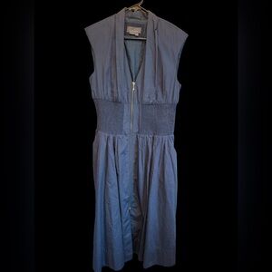 Anthropologie Dark Blue Maxi Dress